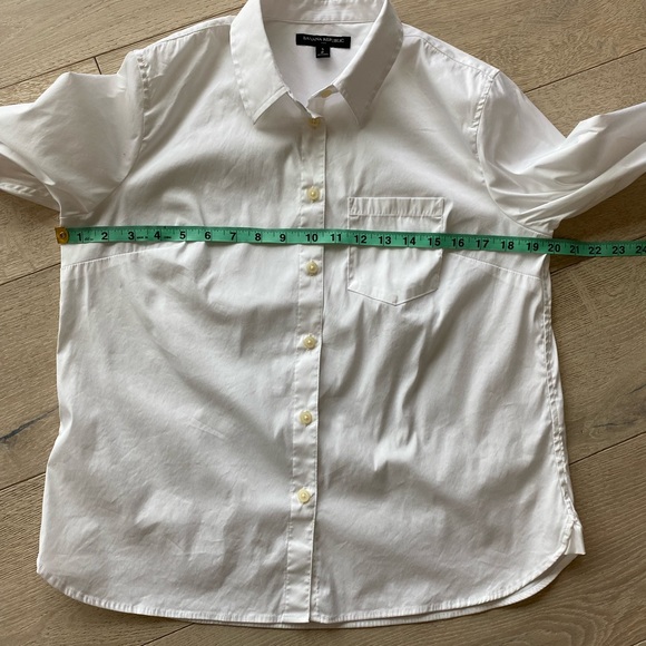 Banana Republic White Blouse Long Sleeved - Picture 10 of 11
